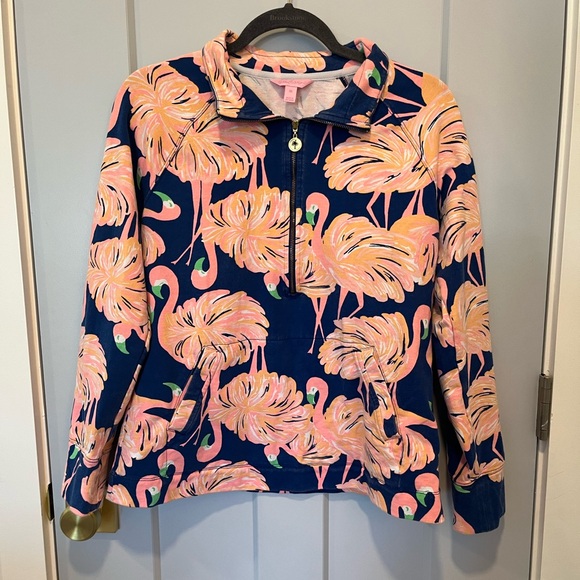 Lilly Pulizter Flamingo Skipper Pullover - Picture 1 of 8